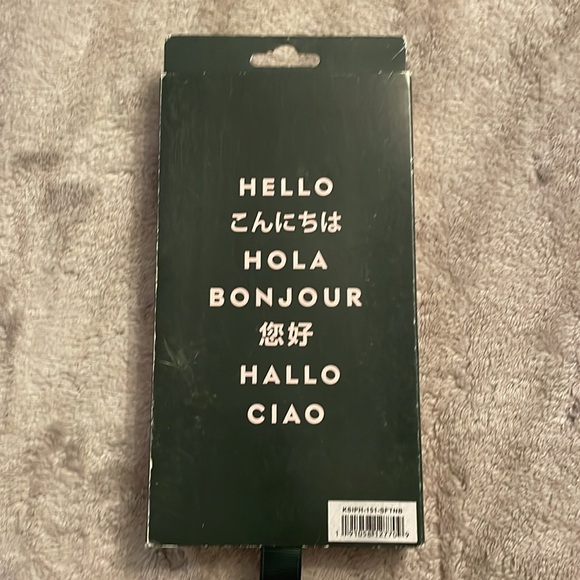 Kate Spade iPhone 12 Mini Case Black Hearts Clear NIB - Picture 2 of 3